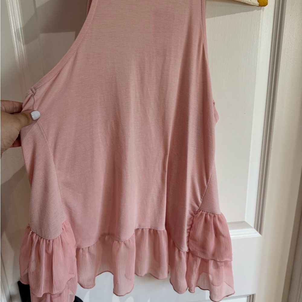 Pink Ruffled Vest - Picture 2 of 3